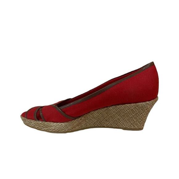 Merona Wenda Shoes Women's Size 8.5 Espadrilles Open Toe Slip On Platform Heels - Picture 2 of 11